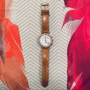 Michael Kors Women’s Watch Parker Leather